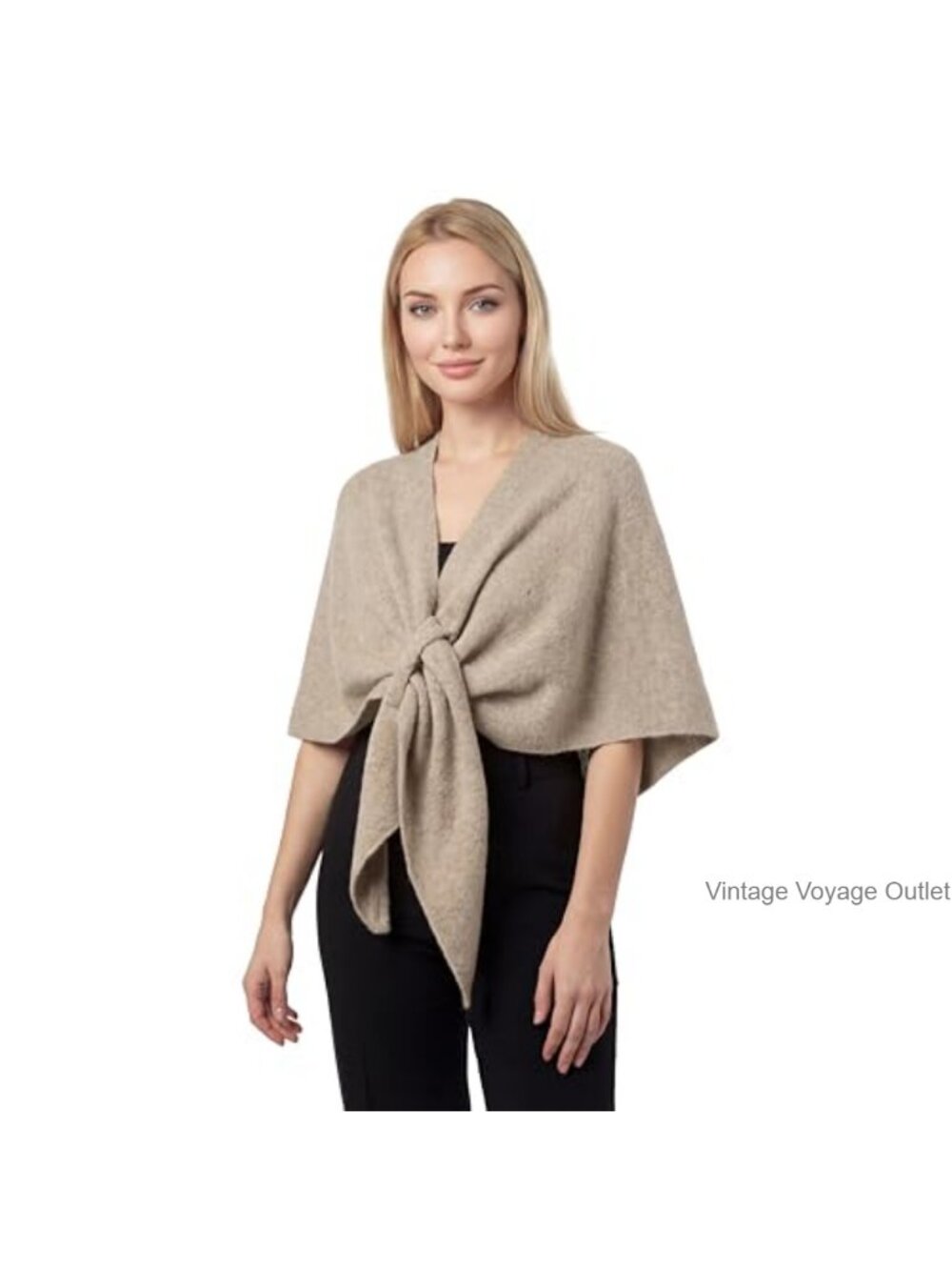 Women's Pashmina Shawl Wrap Triangle Knit Cape Scarf 100% Polyester